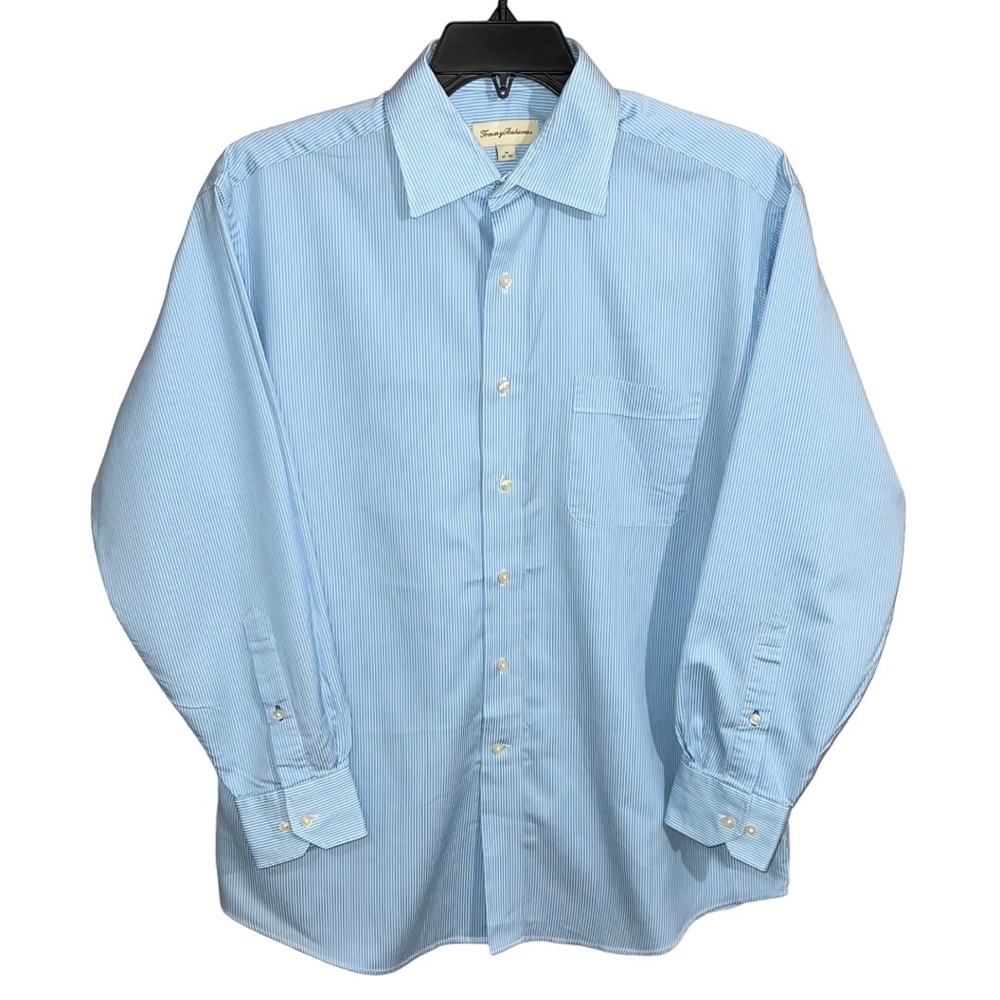 Tommy Bahama Dress Shirt Men’s Size 16 32/33 Blue White